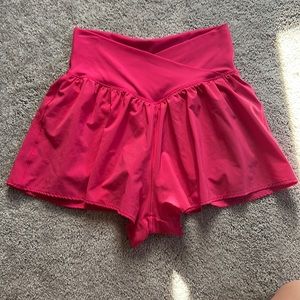 aerie real me crossover flowy shorts